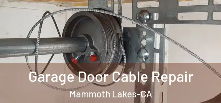 Garage Door Cable Repair Mammoth Lakes-CA