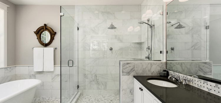 bathroom shower door installation in Mammoth Lakes